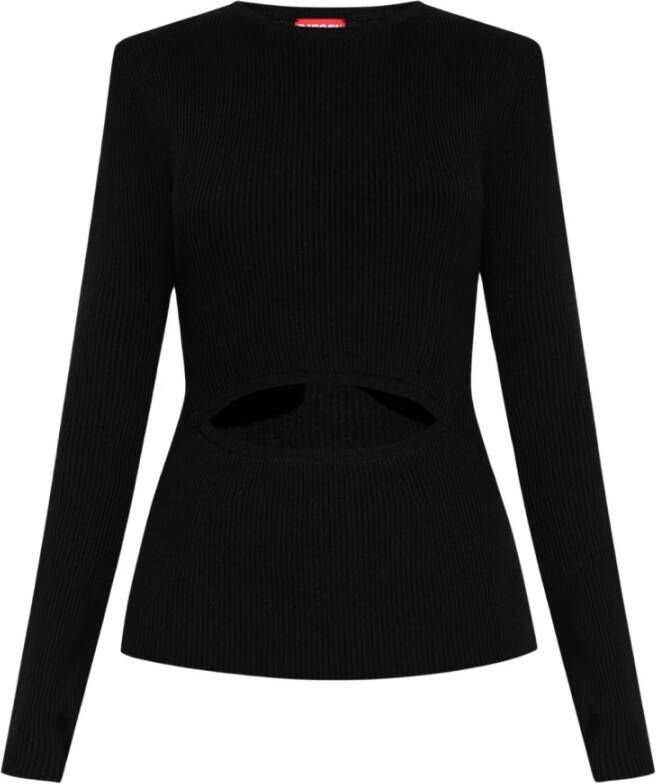 Diesel Stijlvolle Sweaters voor Mannen en Vrouwen Black Dames