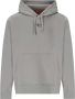 Diesel Grijze Katoenen Hoodie met Zilveren Logo Grijs Heren - Thumbnail 3