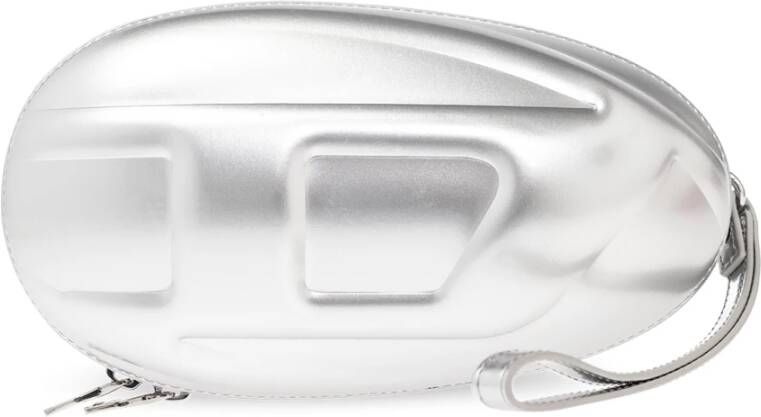Diesel Zilveren Handtas Model `1-Dr Fold` Gray Dames