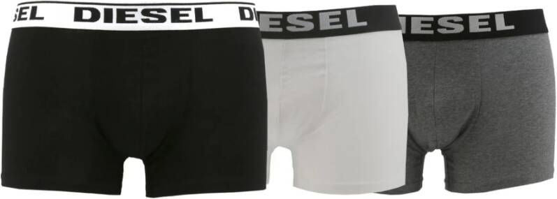Diesel Heren Katoenen Boxershorts Tri-Pack Zwart Heren