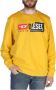 Diesel Heren Sweatshirt met Lange Mouwen en Ronde Hals Yellow Heren - Thumbnail 1