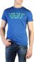 Diesel Heren T-shirt van katoen met logo prints Blauw Heren - Thumbnail 2