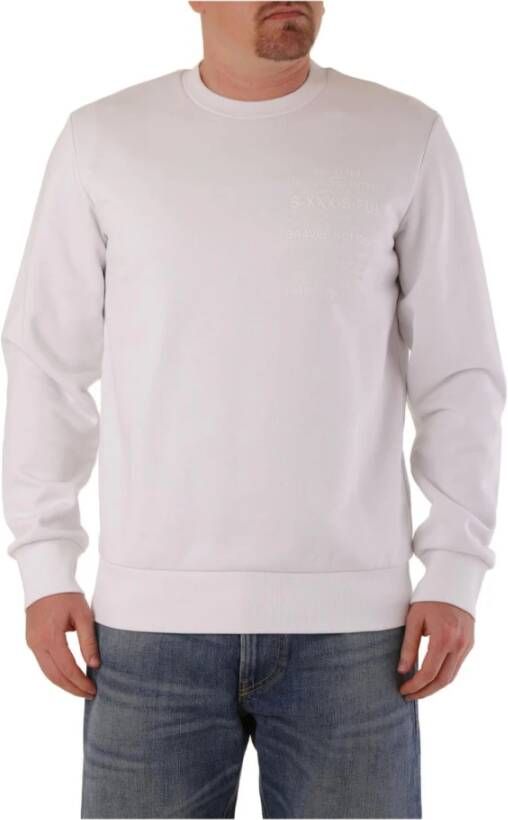 Diesel Heren Wit Sweatshirt Comfortabel en Stijlvol White Heren