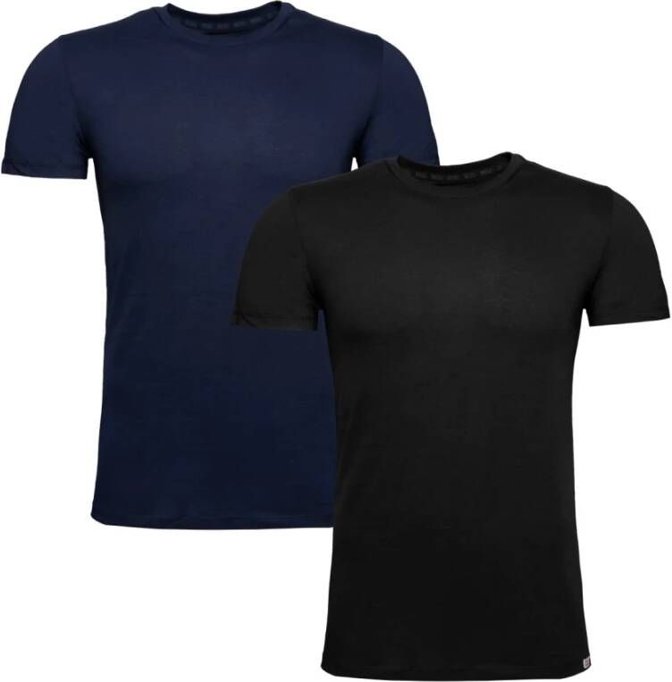 Diesel Heren Zomer T-Shirt Twee-Pack Zwart Heren