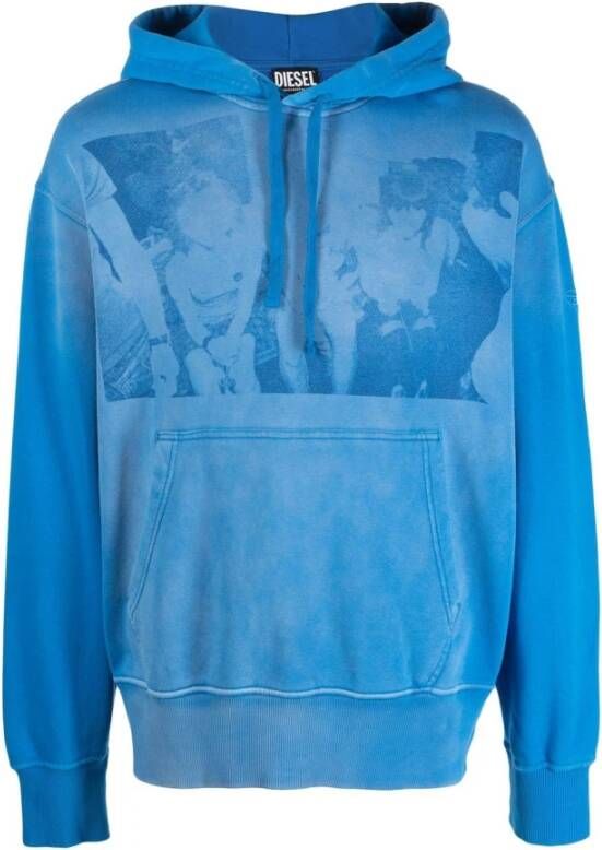 Diesel Hoodies Blauw Heren