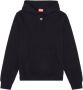 Diesel Biologisch katoenen hoodie Black Heren - Thumbnail 1