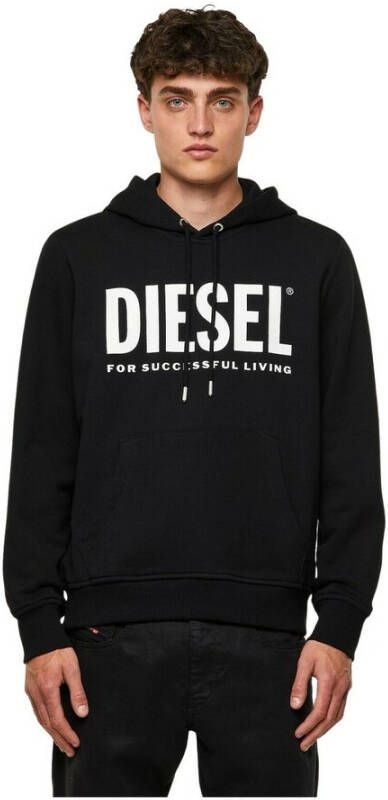 Diesel Logo Sweatshirt Blijf Comfortabel en Stijlvol Black Heren