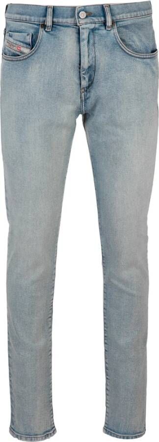 Diesel Slim-Fit Remedy-Behandelde Jeans Blauw Heren