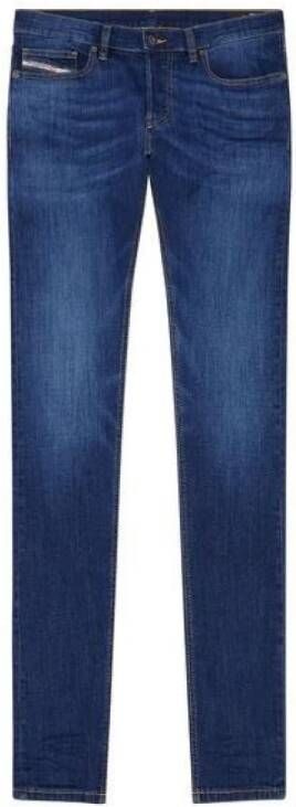 Diesel Slim Fit Regular Taille Tapered Jeans Blauw Heren