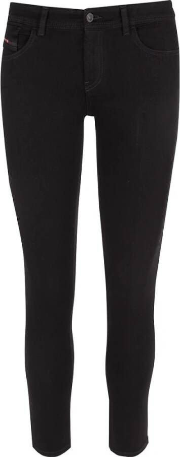 Diesel Skinny Jeans met Metalen Knopen Black Dames - Foto 5
