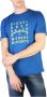 Diesel Blauw Crew Neck T-shirt met Distinctive Print Blue Heren - Thumbnail 2