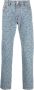 Diesel Klassieke Straight Jeans Blauw Heren - Thumbnail 1