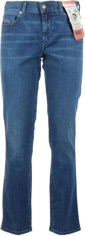 Diesel Klassieke Straight Jeans voor Vrouwen Blauw Dames