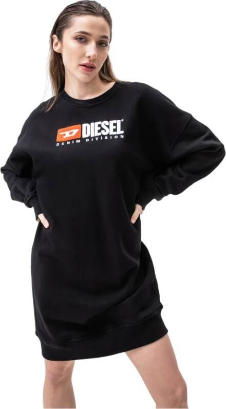 Diesel Knitted Dresses Zwart Dames