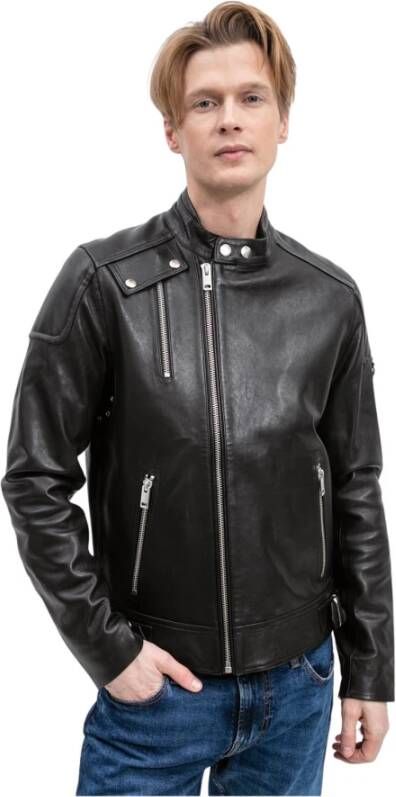 Diesel Leather Jackets Zwart Heren
