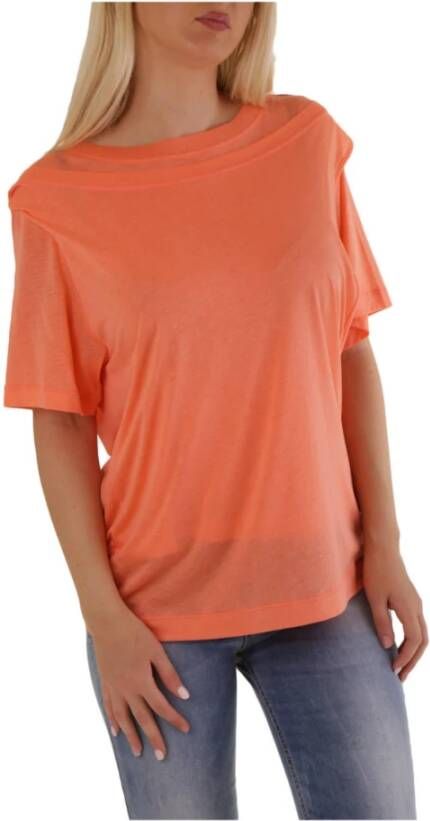 Diesel Levendig Oranje T-shirt Orange
