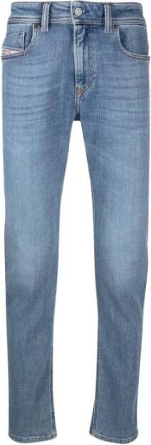 Diesel Klassieke Blauwe Denim Straight Jeans Blauw Heren - Foto 12