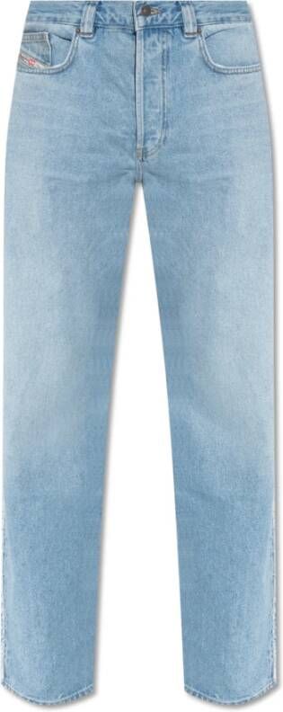 Diesel Loszittende jeans '2010 D-Macs' Blauw Heren