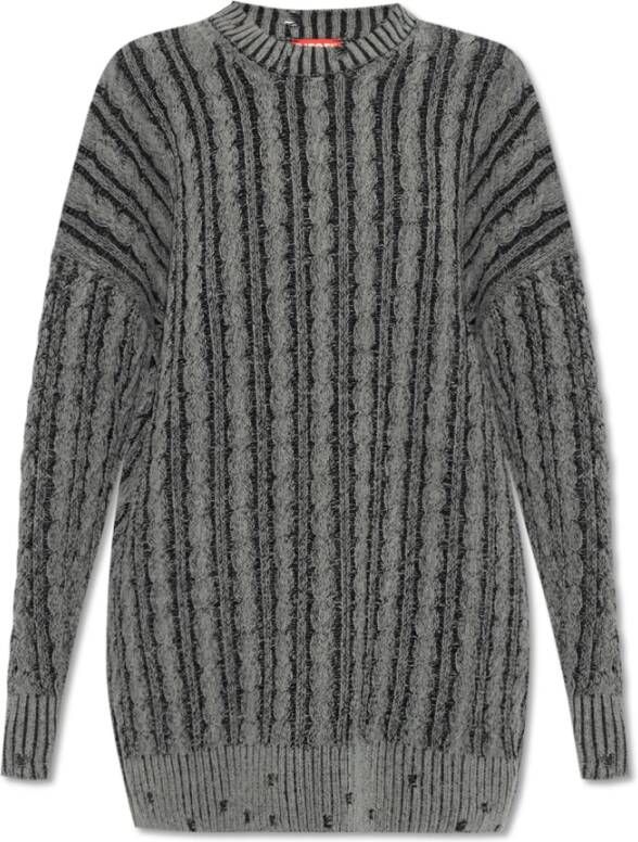 Diesel Stijlvolle Sweaters voor Mannen en Vrouwen Gray Dames