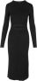 Diesel 9XX Deep Black `M-Pelagos` Midi Jurk Zwart Dames - Thumbnail 1