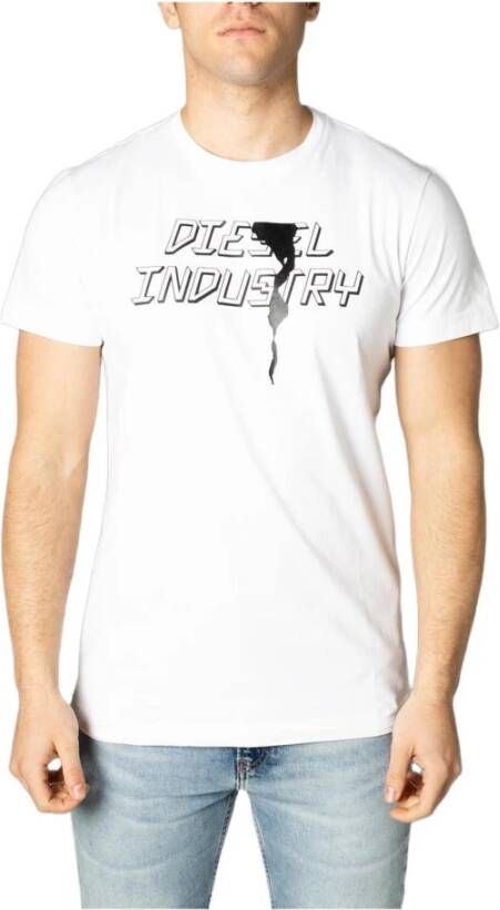 Diesel Men T-shirt Wit Heren