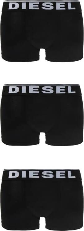 Diesel Merkboksers 3-pack Zwart Heren