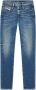 Diesel Klassieke Blauwe Straight Jeans Blauw Heren - Thumbnail 1