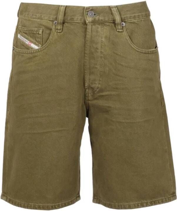 Diesel Regular-Short denim shorts Regular-Short denim shorts Groen Heren
