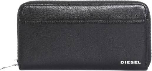 Diesel Portemonnee X06752 P3043 THESTARTER 24 ZIP-H6158 BLACK