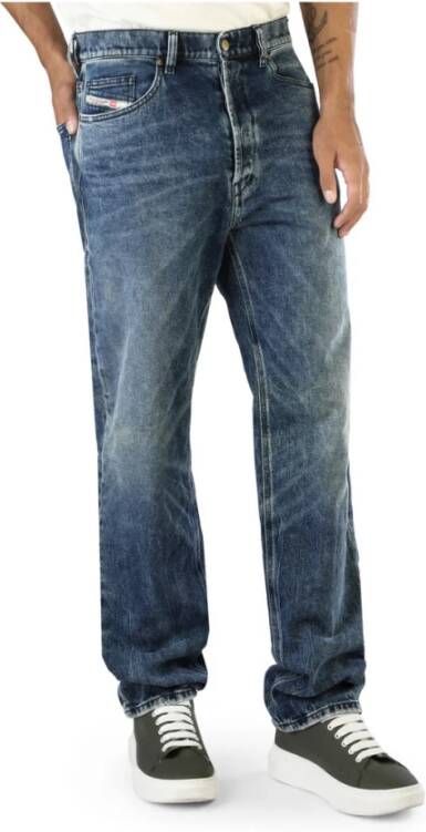 Diesel Rechte jeans Blauw Heren