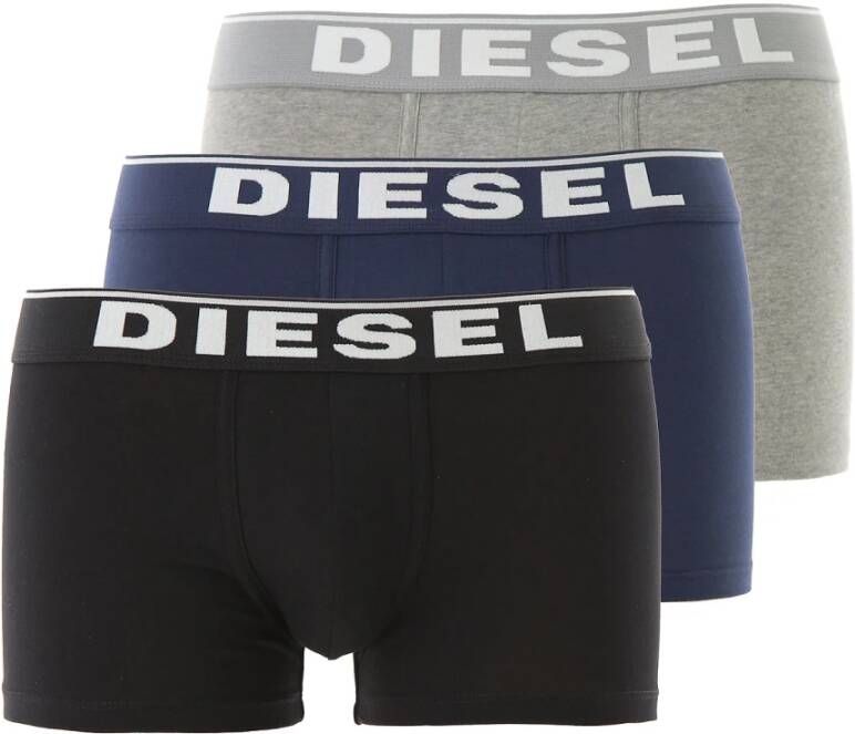 Diesel Reserveer 3-Pack Sportieve Boxershorts Grijs Heren