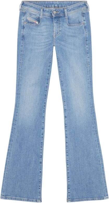 Diesel Retro Flared Jeans voor Dames Blauw Dames