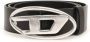 Diesel Zwarte Leren Riem Stijlvol Uniseks Accessoire Black Unisex - Thumbnail 3