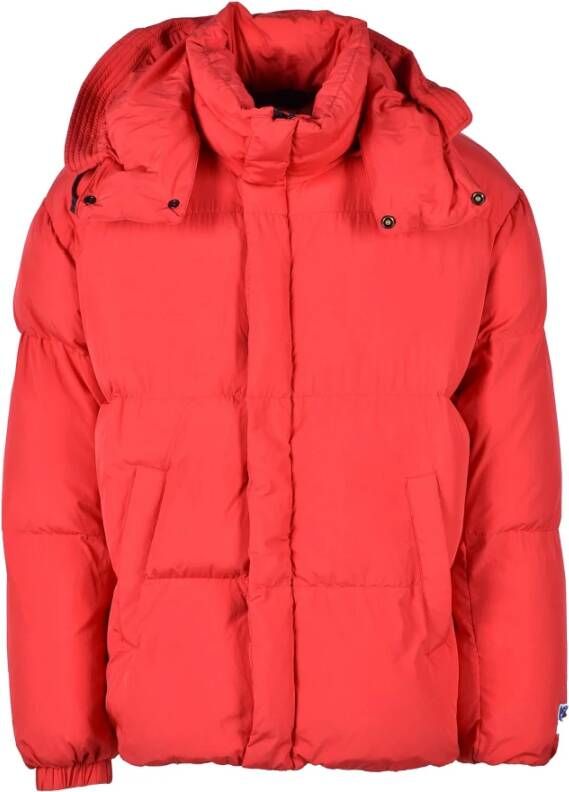 Diesel Rode Gewatteerde Jas Wintercollectie Rood Heren