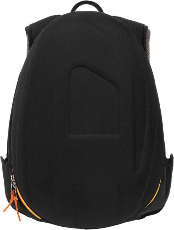 Diesel Rugzak met reliëf D-logo Black Heren