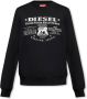 Diesel Zwart Katoenen Sweatshirt met Logo Print Black Heren - Thumbnail 1