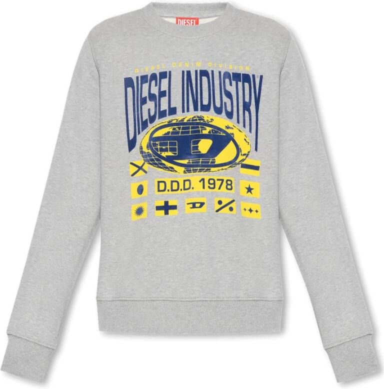 Diesel S-Ginn-L4 sweatshirt Grijs Heren