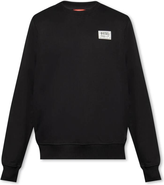 Diesel S-Ginn-Sp sweatshirt met logo Zwart Heren