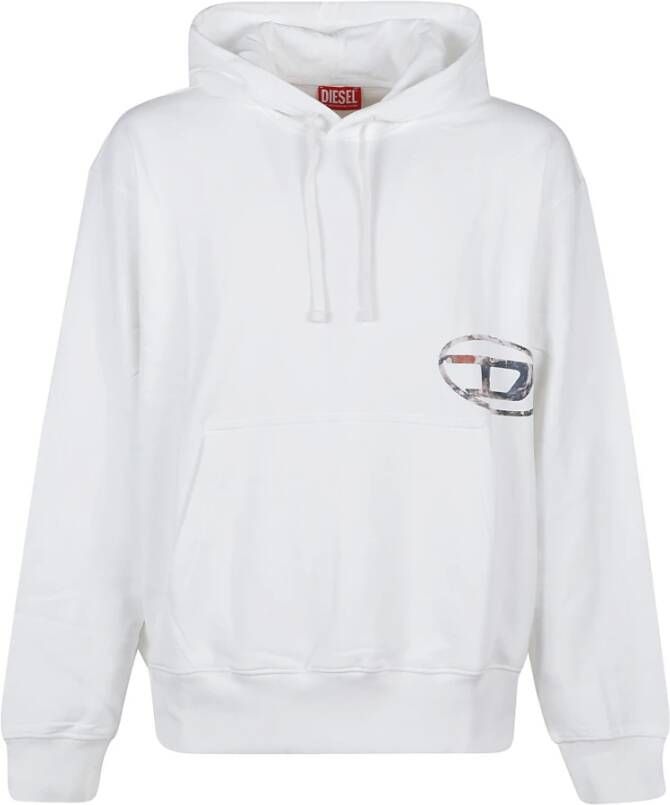 Diesel S-Macs L4 Sweatshirt White Heren