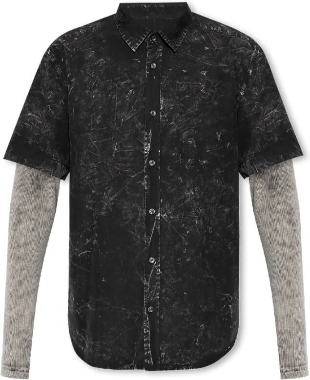 Diesel S-Marl-A shirt Zwart Heren