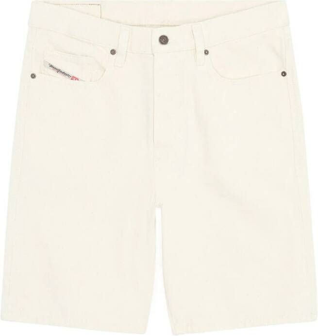 Diesel Off-White Denim Shorts voor Heren White Heren