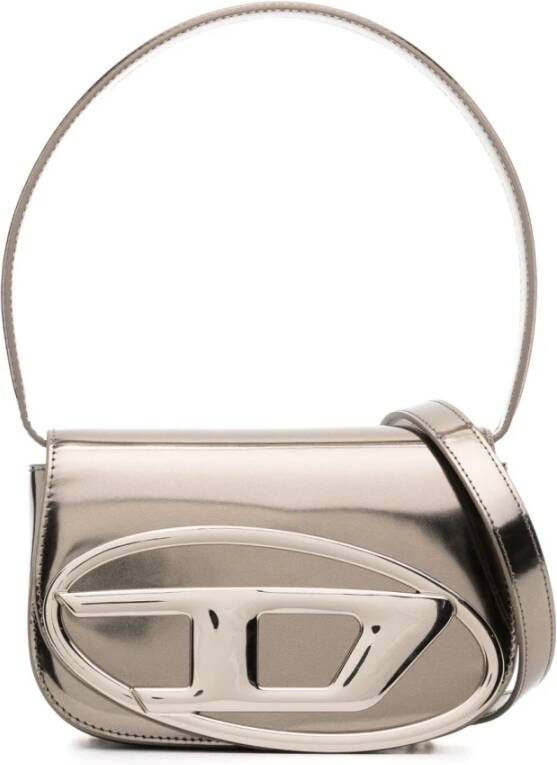 Diesel Bronzen Metallic Schoudertas voor Vrouwen Bruin Dames - Foto 2