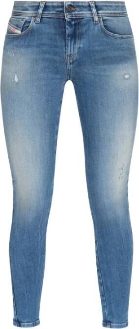 Diesel Blauwe Skinny Jeans voor Vrouwen Blauw Dames