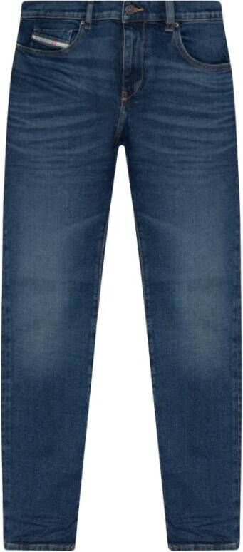 Diesel Blauwe Skinny Jeans met Lage Taille Blue Heren