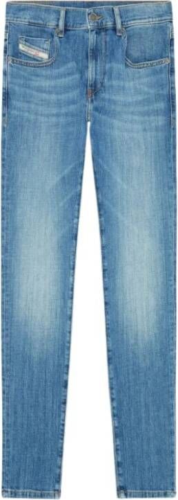 Diesel Slim-Fit D-Strukt Jeans Blauw Heren