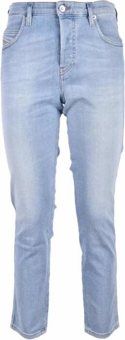 Diesel Slim-Fit Denim Blauwe Jeans Blauw Dames