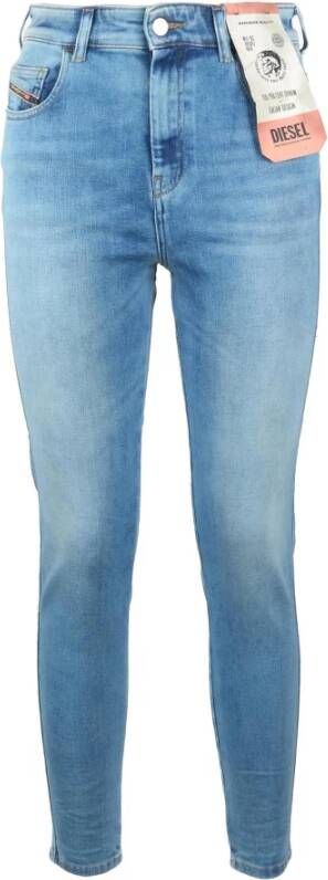 Diesel Slim-Fit Hemelsblauwe Jeans voor Vrouwen Blauw Dames