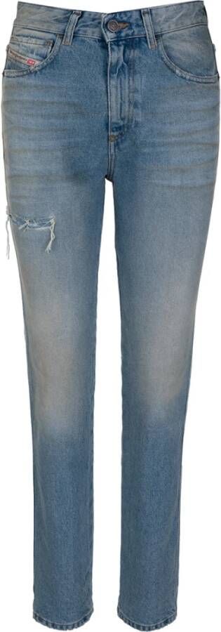 Diesel Slim-Fit Hoge Taille Jeans Blauw Dames
