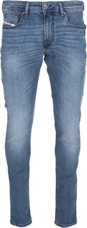 Diesel Blauwe Skinny Jeans met Lage Taille Blauw Heren - Foto 6