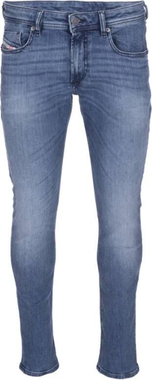 Diesel Blauwe Skinny Jeans met Lage Taille Blauw Heren - Foto 5